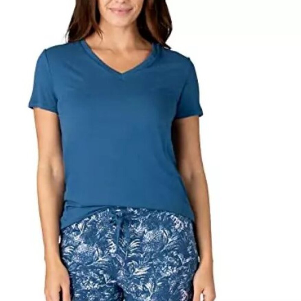 Eddie Bauer Women's Ladies' 1 Piece Pajama Top, BLUE, M